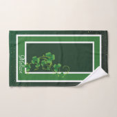 St. Patrick's Day Green Shamrock Vine Irish Party Bad Handdoek (Handdoek)