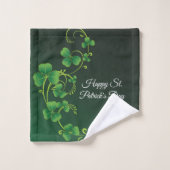 St. Patrick's Day Green Shamrock Vine Irish Party Bad Handdoek (Wasdoekje)