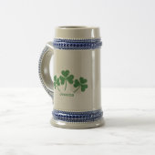 St. Patrick's Day Green Shamrock Vine Irish Party Bierpul (Voorkant links)