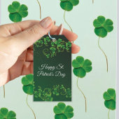 St. Patrick's Day Green Shamrock Vine Irish Party Cadeaulabel