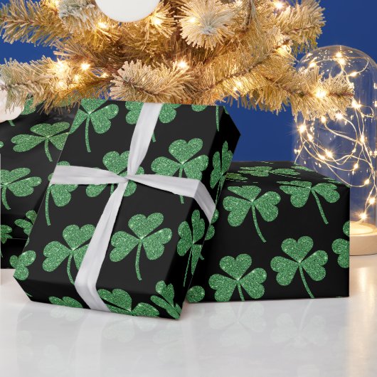 St. Patrick's Day Green Shamrock Vine Irish Party Cadeaupapier (Feestdagen)