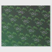 St. Patrick's Day Green Shamrock Vine Irish Party Cadeaupapier (Vlak)