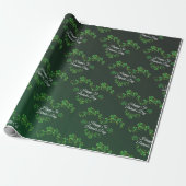 St. Patrick's Day Green Shamrock Vine Irish Party Cadeaupapier (Uitgerold)