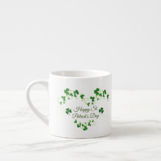 St. Patrick's Day Green Shamrock Vine Irish Party Espresso Kop