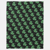 St. Patrick's Day Green Shamrock Vine Irish Party Fleece Deken (Voorkant)