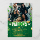 St. Patrick's Day Green Shamrock Vine Irish Party Folie Feestdagenkaart (Voorkant)