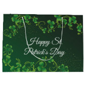 St. Patrick's Day Green Shamrock Vine Irish Party Groot Cadeauzakje (Achterkant)