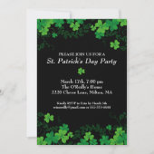St. Patrick's Day Green Shamrock Vine Irish Party Kaart (Voorkant)