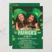 St. Patrick's Day Green Shamrock Vine Irish Party Kaart (Voorkant / Achterkant)