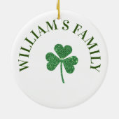 St. Patrick's Day Green Shamrock Vine Irish Party Keramisch Ornament (Achterkant)