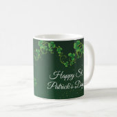 St. Patrick's Day Green Shamrock Vine Irish Party Koffiemok (Voorkant rechts)