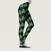 St. Patrick's Day Green Shamrock Vine Irish Party Leggings (Rechts)