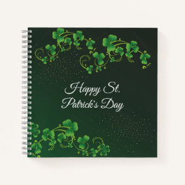 St. Patrick's Day Green Shamrock Vine Irish Party Notitieboek