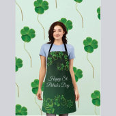 St. Patrick's Day Green Shamrock Vine Irish Party Schort