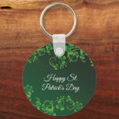 St. Patrick's Day Green Shamrock Vine Irish Party Sleutelhanger (Voorkant)