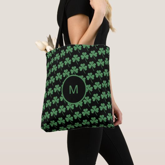 St. Patrick's Day Green Shamrock Vine Irish Party Tote Bag (Dichtbij)