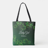 St. Patrick's Day Green Shamrock Vine Irish Party Tote Bag (Achterkant)