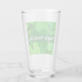 St. Patrick's Day Green Shamrocks and Clovers      Glas (Achterkant)