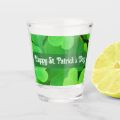 St. Patrick's Day Green Shamrocks and Clovers      Shot Glas (Voorkant)