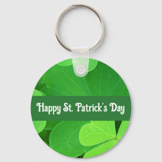 St. Patrick's Day Green Shamrocks and Clovers      Sleutelhanger