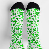 St Patrick's Day Green Shamrocks Confetti Sokken (Top)