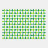 St. Patrick's Day Green Shamrocks Leprechaun Fun 3 Inpakpapier Vel (Voorkant 3)