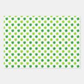 St. Patrick's Day Green Shamrocks Leprechaun Fun 3 Inpakpapier Vel (Voorkant)