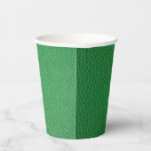 St Patrick's Day Green Skin Texture Paper Cups Papieren Bekers (Rechts)