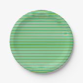St. Patrick's Day Green Stripes Pattern-54608 Papieren Bordje (Voorkant)