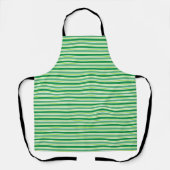 St. Patrick's Day Green Stripes Pattern-54608 Schort (Voorkant)