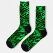 St. Patrick's Day Green Tiger Stripes Sokken (Links)
