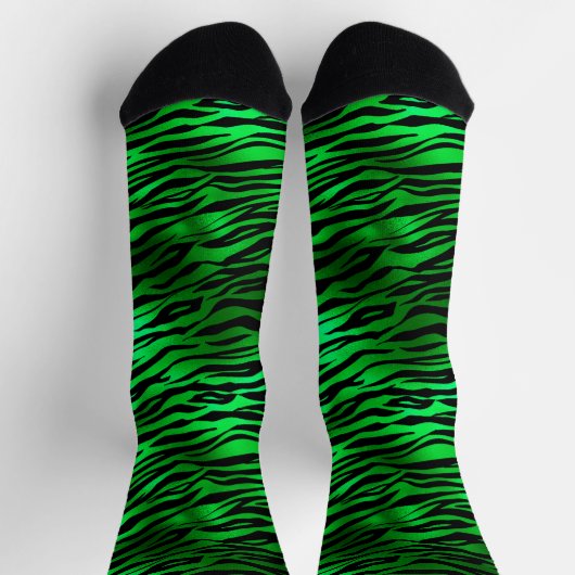 St. Patrick's Day Green Tiger Stripes Sokken (Top)