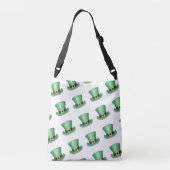 St Patrick's Day Green Top Hat Crossbody Tas (Achterkant)