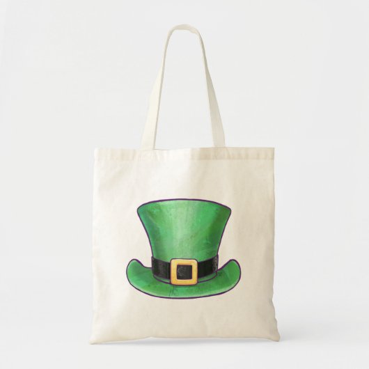St Patrick's Day Green Top Hat Tote Bag (Voorkant)