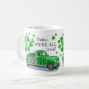 St. Patrick's Day Green Truck Naam toevoegen Koffiemok