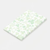 St Patricks Day Green Waterverf Shamrock Pattern Post-it® Notes (Schuin)