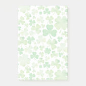 St Patricks Day Green Waterverf Shamrock Pattern Post-it® Notes (Voorkant)