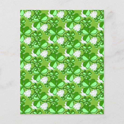 St. Patrick's Day Green Wedding Menu (Achterkant)