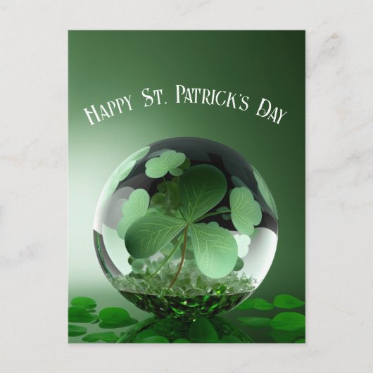 St. Patrick's Day Green World Briefkaart (Voorkant)