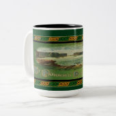 St. Patrick's Day Greetings Celtic Knot Border Mok (Voorkant links)