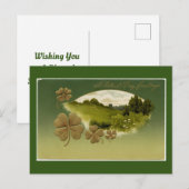 St. Patrick's Day Greetings Holiday Briefkaart (Voorkant / Achterkant)