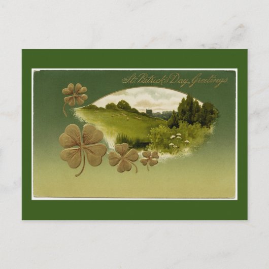 St. Patrick's Day Greetings Holiday Briefkaart (Voorkant)