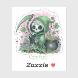 St. Patrick's Day Grim Reaper Sticker