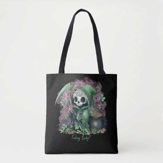 St. Patrick's Day Grim Reaper Tote Bag (Voorkant)