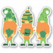 St. Patrick's Day Grnomes-00000 Sticker (Voorkant)