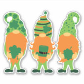 St. Patrick's Day Grnomes-00000 Sticker (Voorkant)