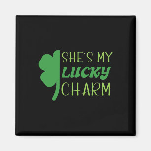 St. Patricks Day Groen Iers Zij Is Mijn Geluksbren Magneet