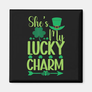St. Patricks Day Groen Iers Zij Is Mijn Geluksbren Magneet