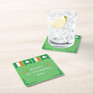St. Patrick's Day Groen Kartonnen Onderzetters