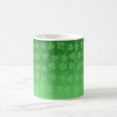 St. Patrick's Day groen shamrocks ombre patroon Koffiemok (Center)